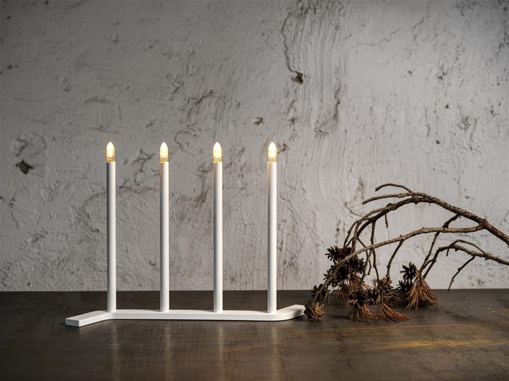 Advent RE świecznik adwentowy, biały, 4 świece  SMD Design