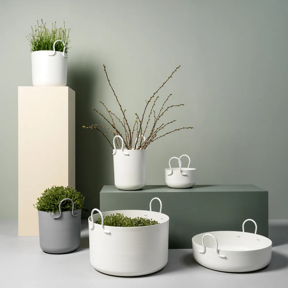 Doniczka Tivoli 25, Ciemnoszary, Ø25x30 cm SMD Design