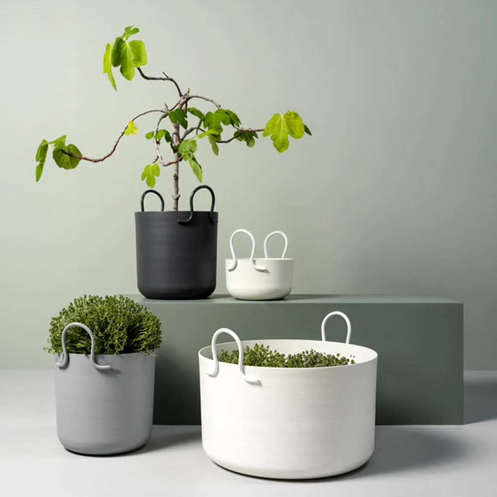 Doniczka Tivoli 25, Ciemnoszary, Ø25x30 cm SMD Design