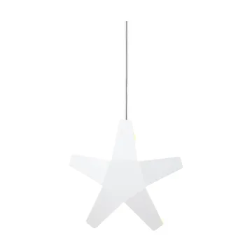 Gwiazda Adwentowa Adventsstjärna - Biało-szary przewód, 40 cm - SMD Design