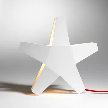 Gwiazda Adwentowa Adventsstjärna - czerwony, 40 cm, jasnoszary przewód tekstylny - SMD Design