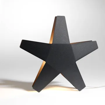Gwiazda Adwentowa Adventsstjärna - czerwony, 40 cm, jasnoszary przewód tekstylny - SMD Design