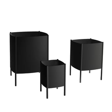 Konwex Pot doniczka - Czarna, mała Ø23 cm - SMD Design