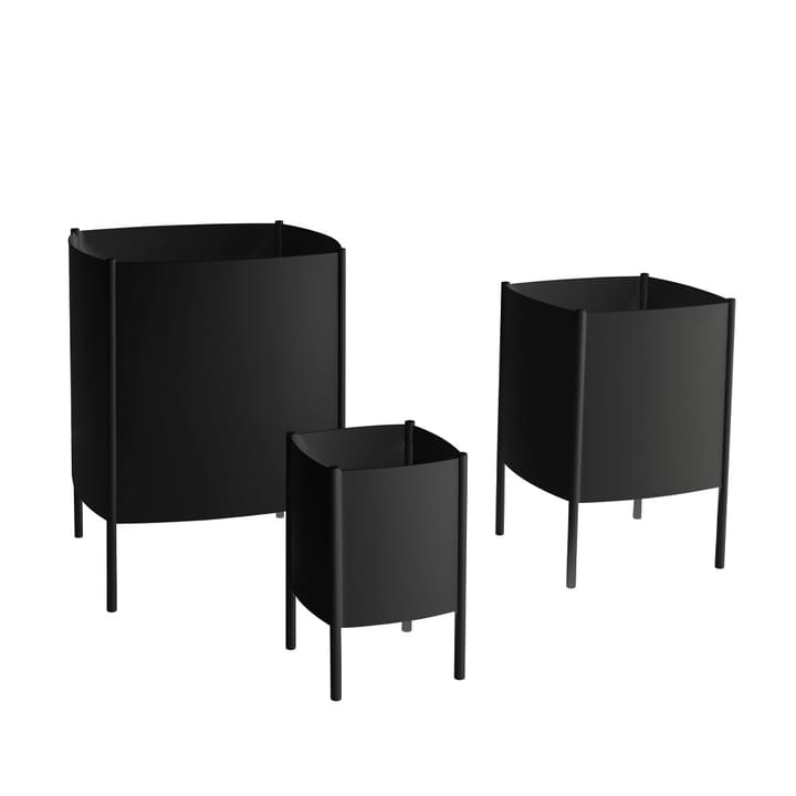 Konwex Pot doniczka, Czarna, mała Ø23 cm SMD Design