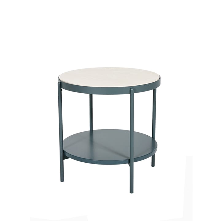 Lene stolik boczny - szara, niska, biało pigmentowana okleina jesionowa - SMD Design