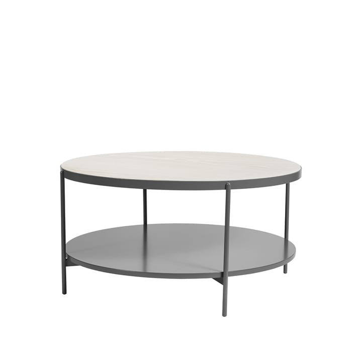 Lene stolik kawowy - szary,biały, okleina jesionowa barwiona na biało - SMD Design