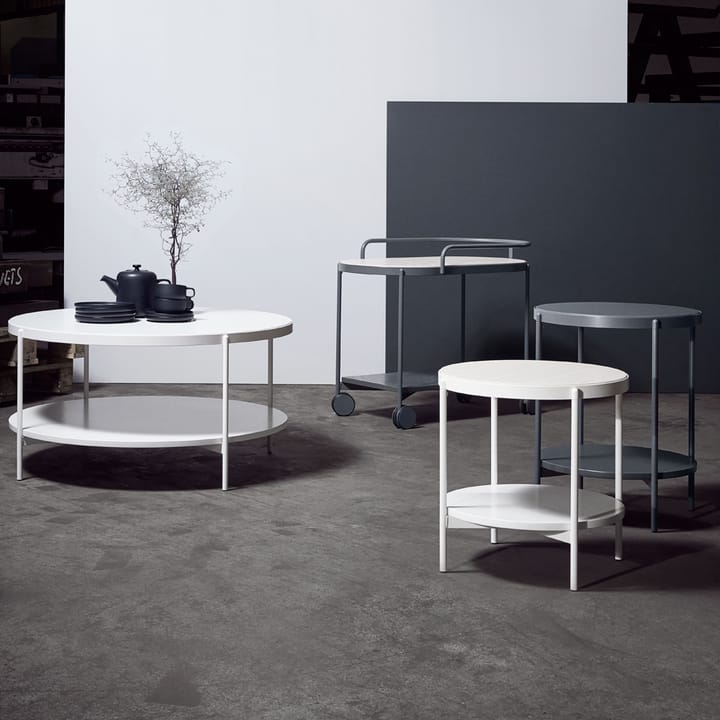 Lene wózek, white, okleina jesionowa barwiona na biało SMD Design