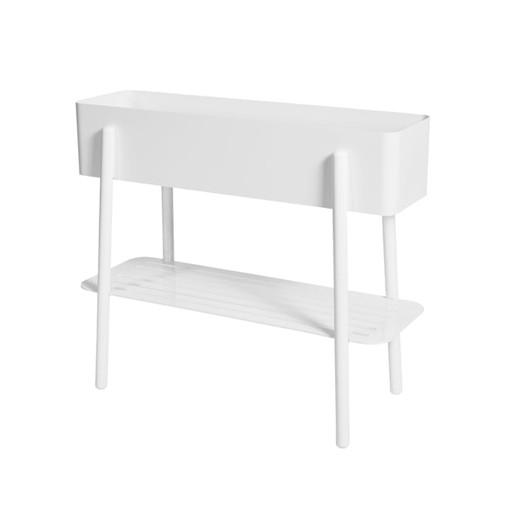 Prunella Stół kwiatowy - biały/aluminium - SMD Design