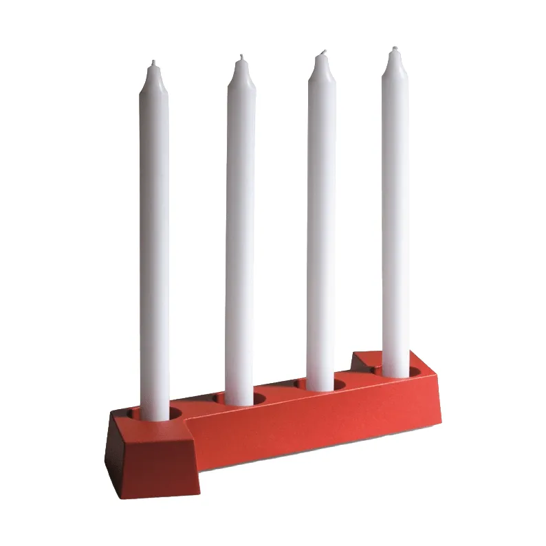 SMD świecznik adwentowy, Czerwony, 4 świece SMD Design