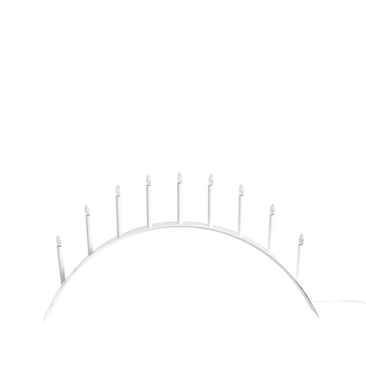 Spica Bow 9 świecznik adwentowy - biały, led - SMD Design