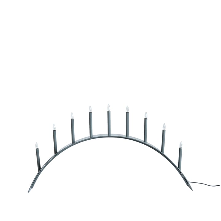 Spica Bow 9 świecznik adwentowy - Szary - SMD Design