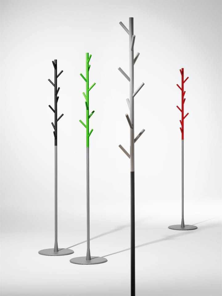 Sticks wieszak na ubrania - podłoga, biały-srebro SMD Design