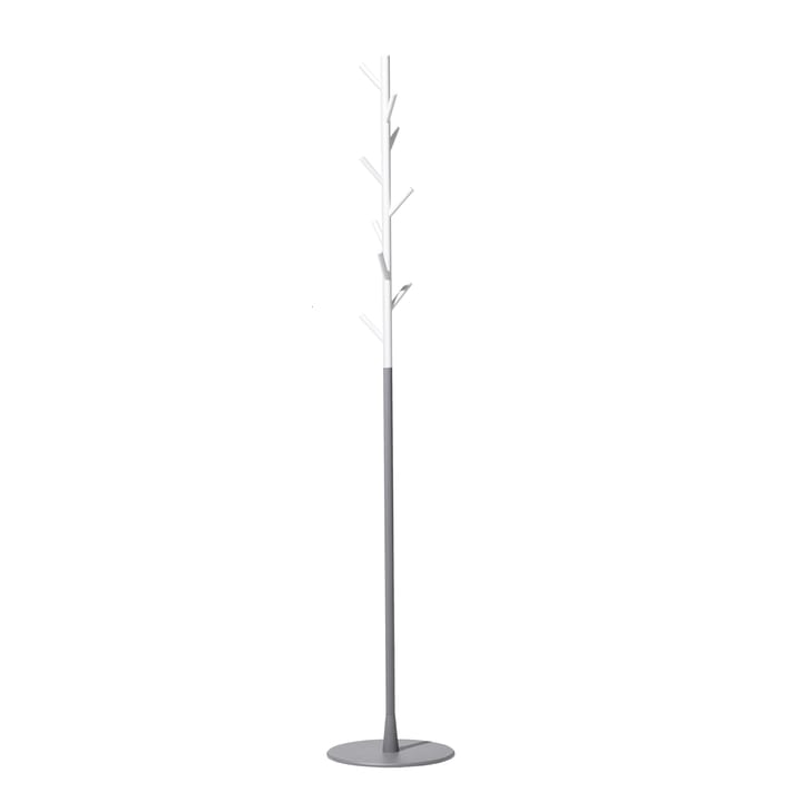 Sticks wieszak podłogowy na ubrania  - biały-srebro - SMD Design