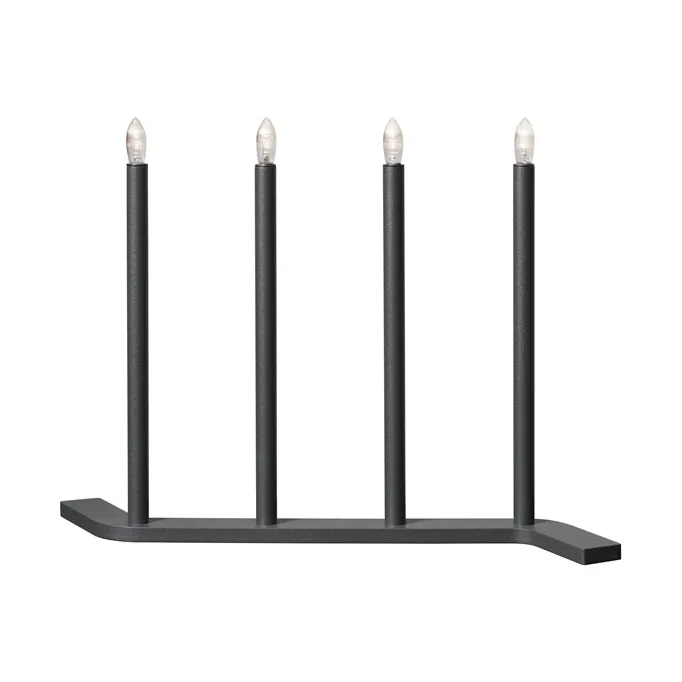 Świecznik adwentowy Advent RE, Szary-4 świece SMD Design