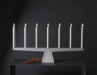 Świecznik adwentowy Stella 7 60 cm, Surowe aluminium SMD Design