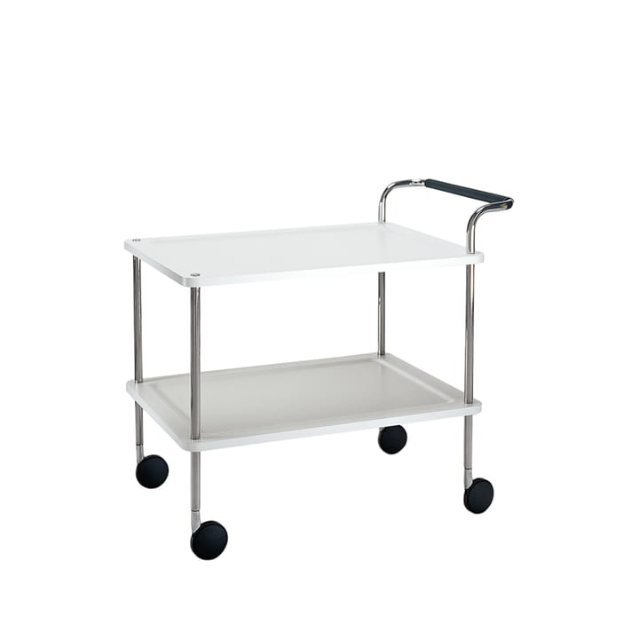 Trolley Square Wózek do serwowania - biały, chromowany stojak - SMD Design