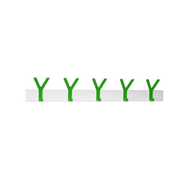 Y Kroklist, biały, 5 zielonych haczyków SMD Design