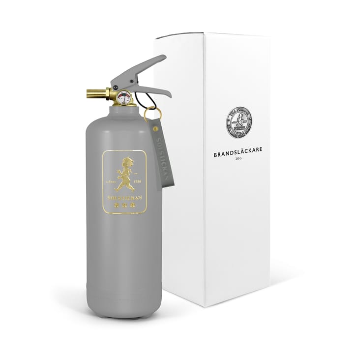 Gaśnica Solstickan 2 kg, Szary-złoty Design Edition Solstickan Design