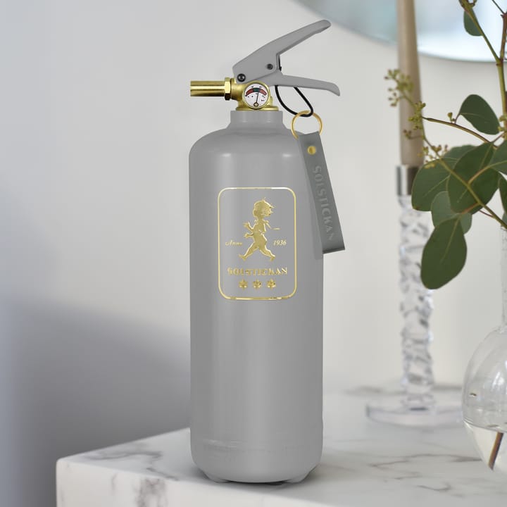 Gaśnica Solstickan 2 kg, Szary-złoty Design Edition Solstickan Design