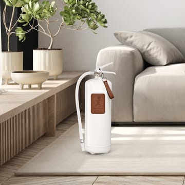 Gaśnica Solstickan 6 kg - Biała-ciemnobrązowa skóra - Solstickan Design