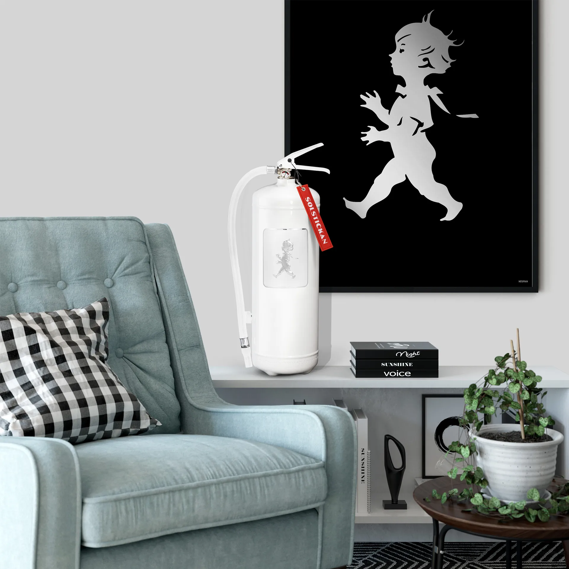 Gaśnica Solstickan 6 kg, Biały-srebrny Solstickan Design