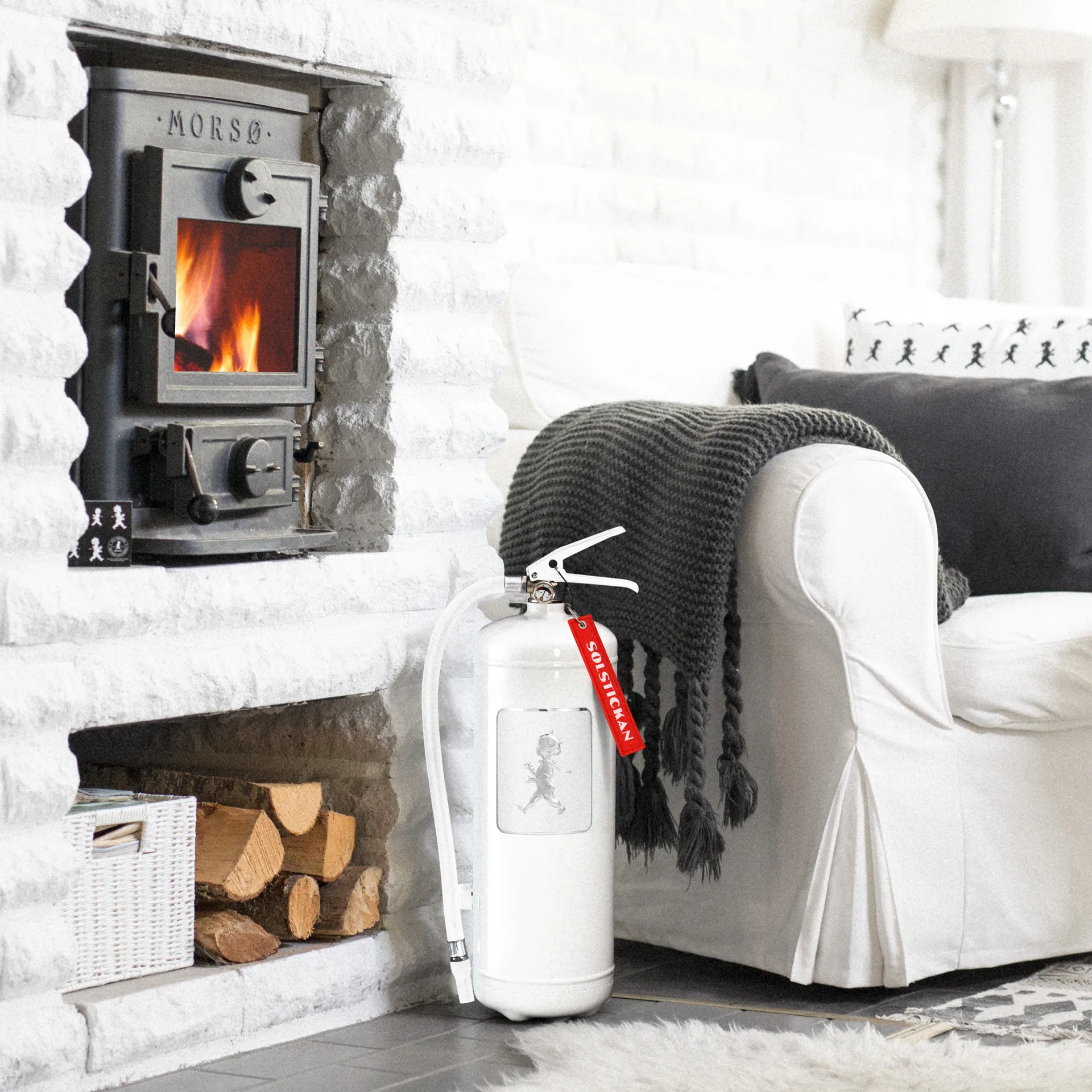 Gaśnica Solstickan 6 kg, Biały-srebrny Solstickan Design