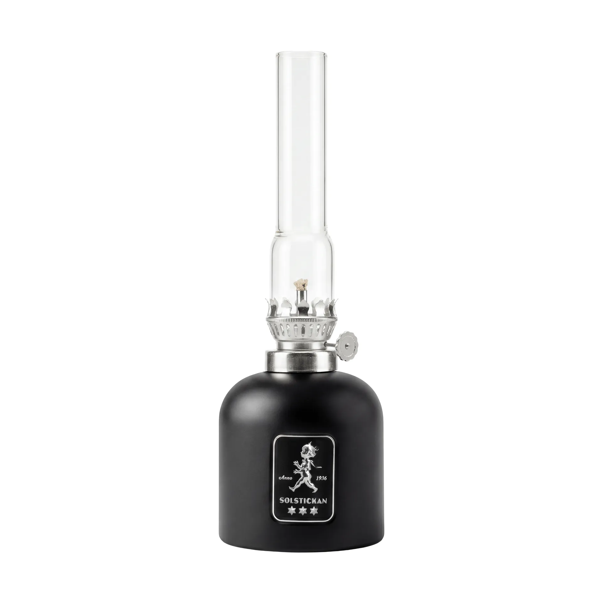 Lampa naftowa Solstickan, Matowy czarny, Ø8x24 cm Solstickan Design