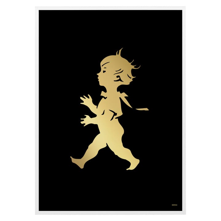 Plakat Solstickan 50x70 cm, Złoty-czarny Solstickan Design