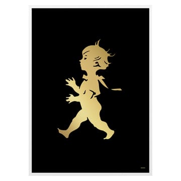 Plakat Solstickan 50x70 cm - Złoty-czarny - Solstickan Design
