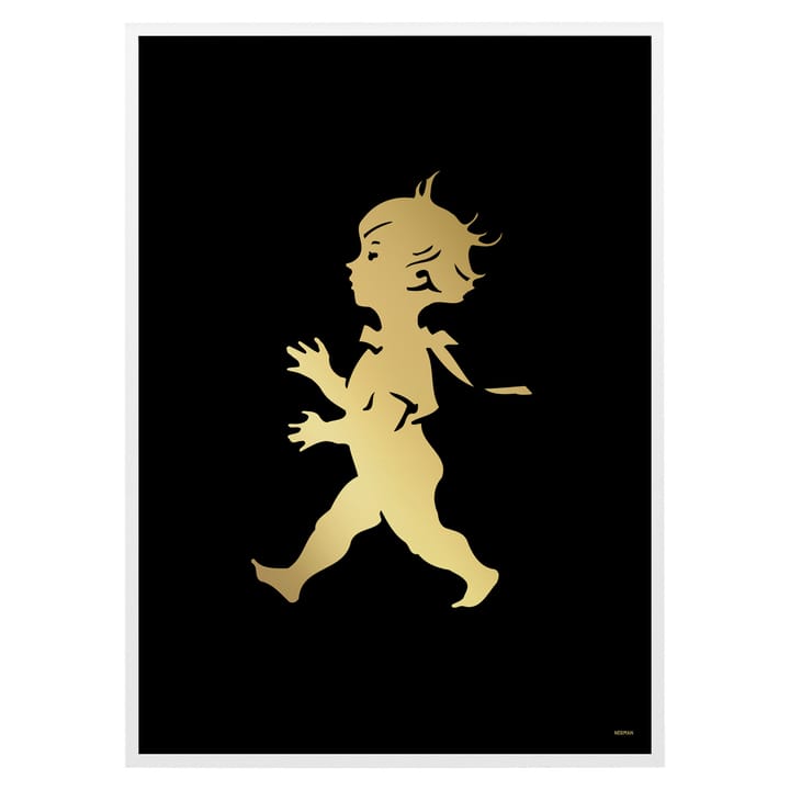 Plakat Solstickan 50x70 cm - Złoty-czarny - Solstickan Design