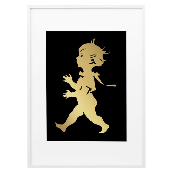 Plakat Solstickan 50x70 cm, Złoty-czarny Solstickan Design