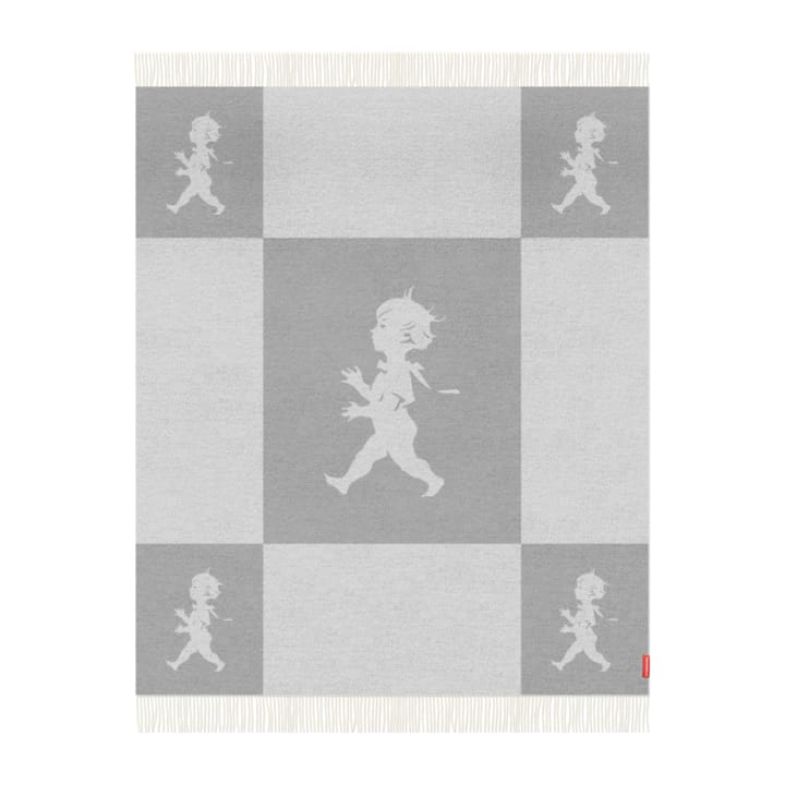 Pled z wełny merynosa Solstickan 130x170 cm - Jasnoszary - Solstickan Design