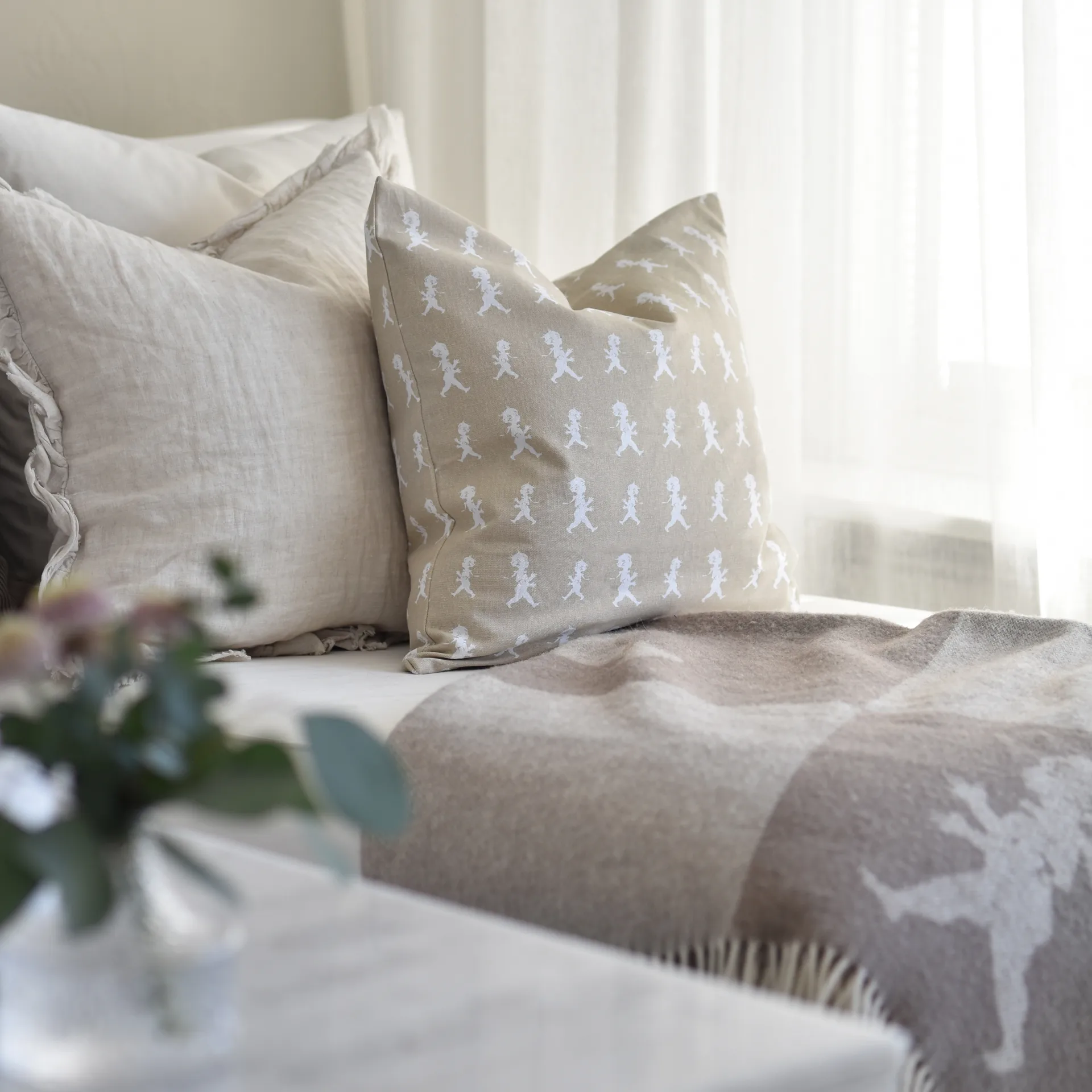 Poszewka na poduszkę Solstickan 50x50 cm, Sand Solstickan Design