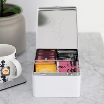 Pudełko na herbatę z przegrodami Solstickan 13,6x15,6 cm  - Biały - Solstickan Design