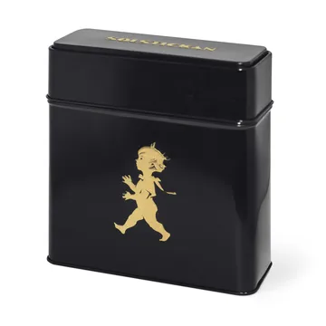 Puszka na filtry do kawy Solstickan 15,4x17 cm - Czarny-złoty - Solstickan Design