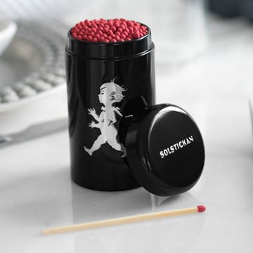 Puszka na zapałki Solstickan 100 -pak - Czarna - Solstickan Design