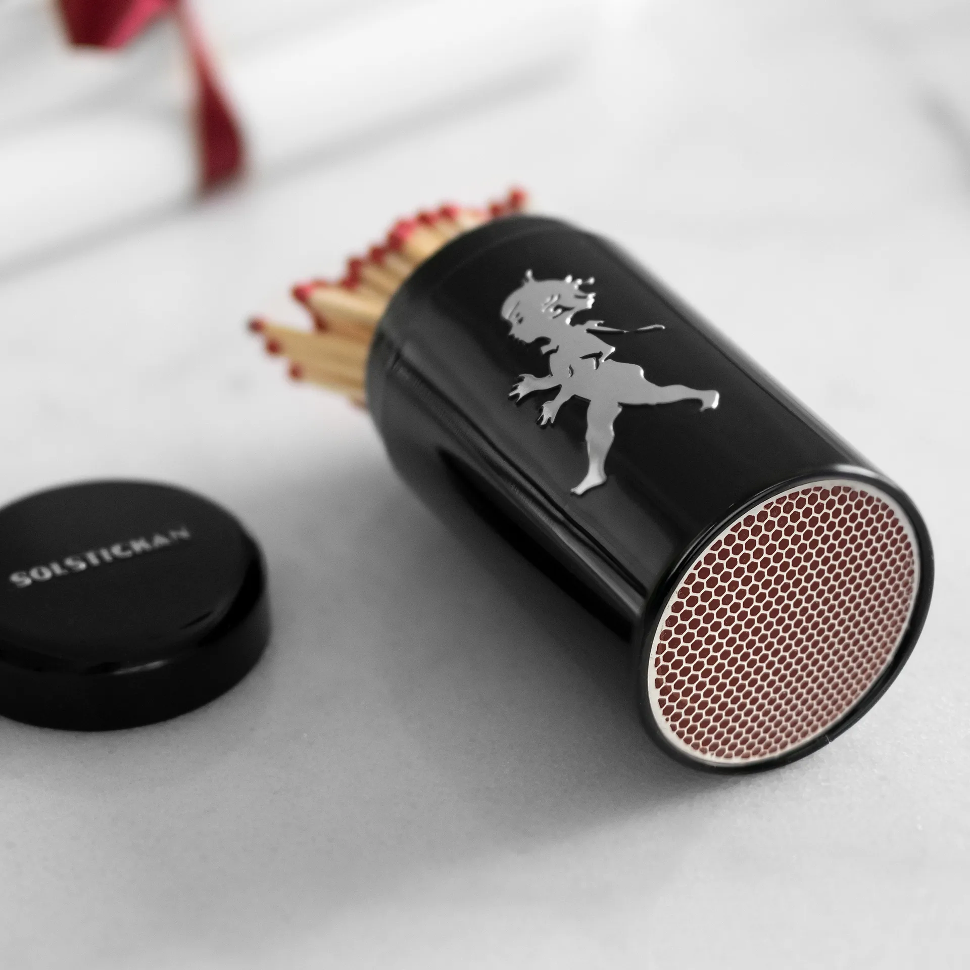 Puszka na zapałki Solstickan 100 -pak, Czarna Solstickan Design