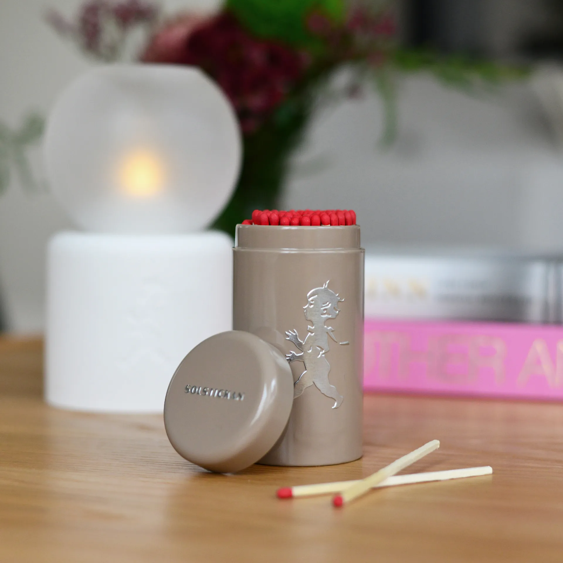 Puszka na zapałki Solstickan 100 -pak, Piasek Solstickan Design