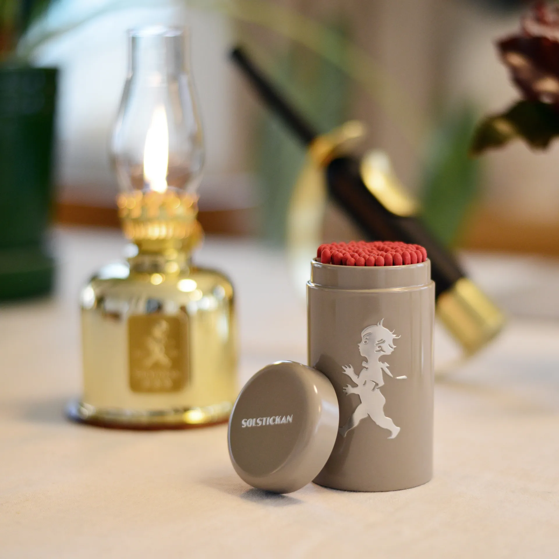 Puszka na zapałki Solstickan 100 -pak, Piasek Solstickan Design