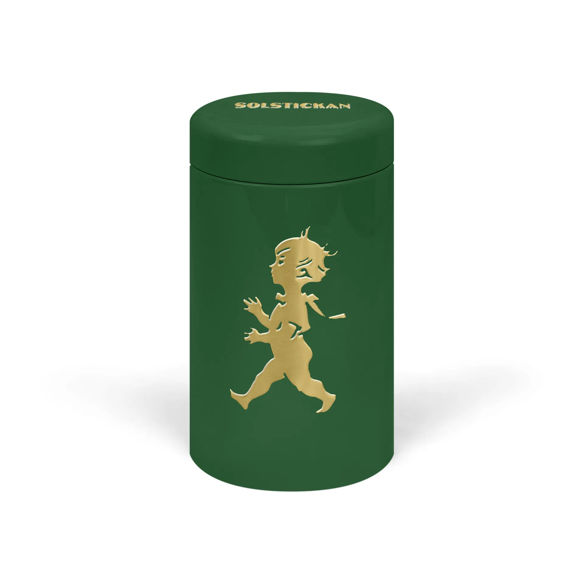 Puszka na zapałki Solstickan 100 -pak, Zielono-złota Solstickan Design