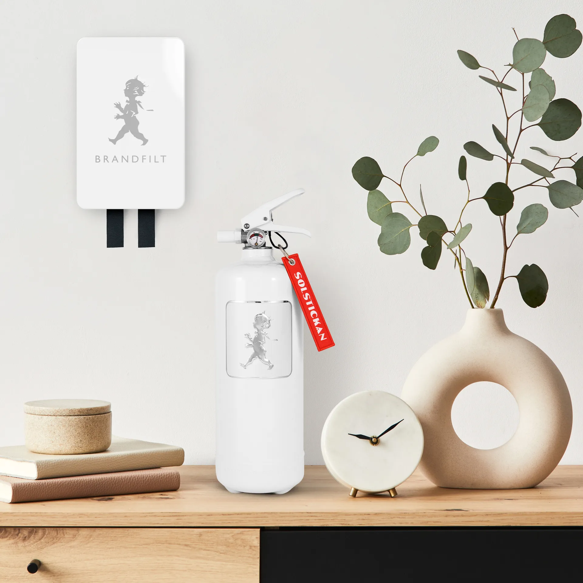 Solstickan koc gaśniczy 16x2,7x25 cm, Biały wysoki połysk Solstickan Design