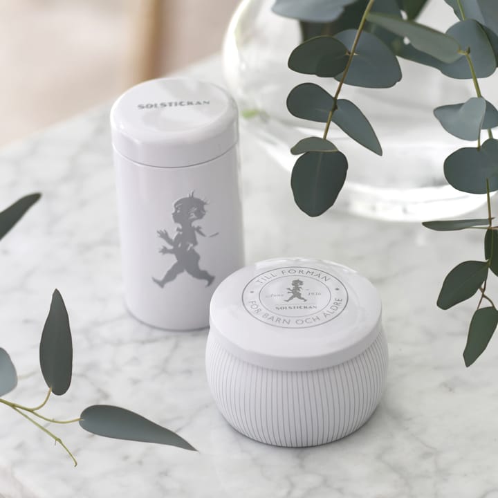 Solstickan pudełko prezentowe świeczki zapachowe + tuba zapałek - Białe - świeca zapachowa eukaliptusowa - Solstickan Design