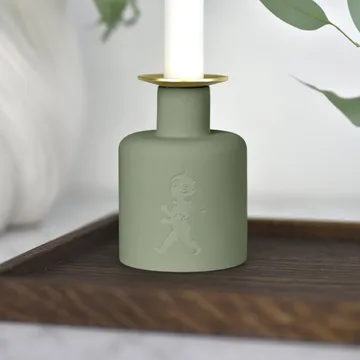 Solstickan świecznik ceramiczny - Zielony - Solstickan Design