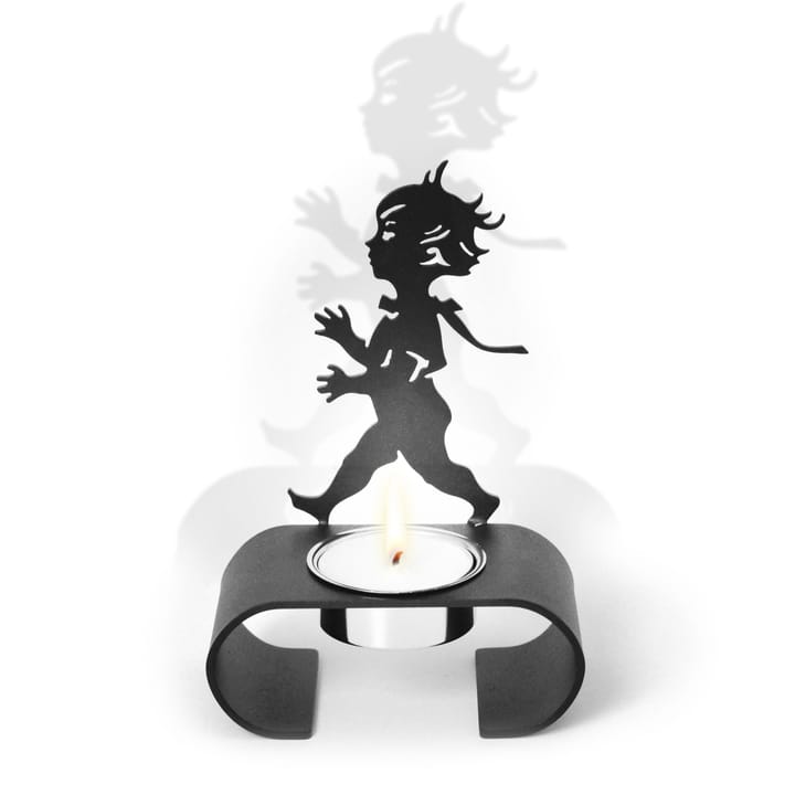 Świecznik na tealighty Silhuett 9,3x13,3 cm - Czarny - Solstickan Design