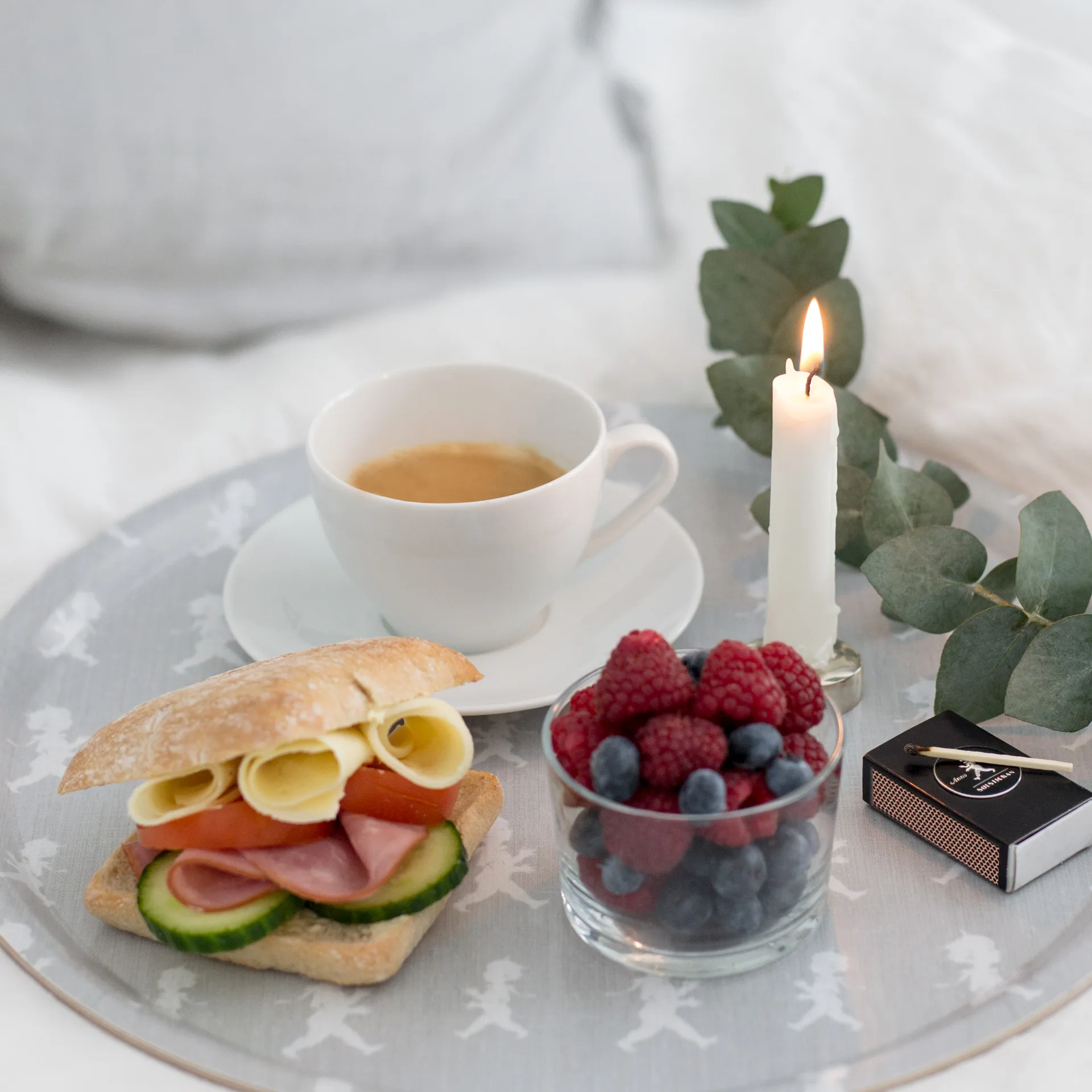 Taca Solstickan Ø38 cm, Szary Solstickan Design