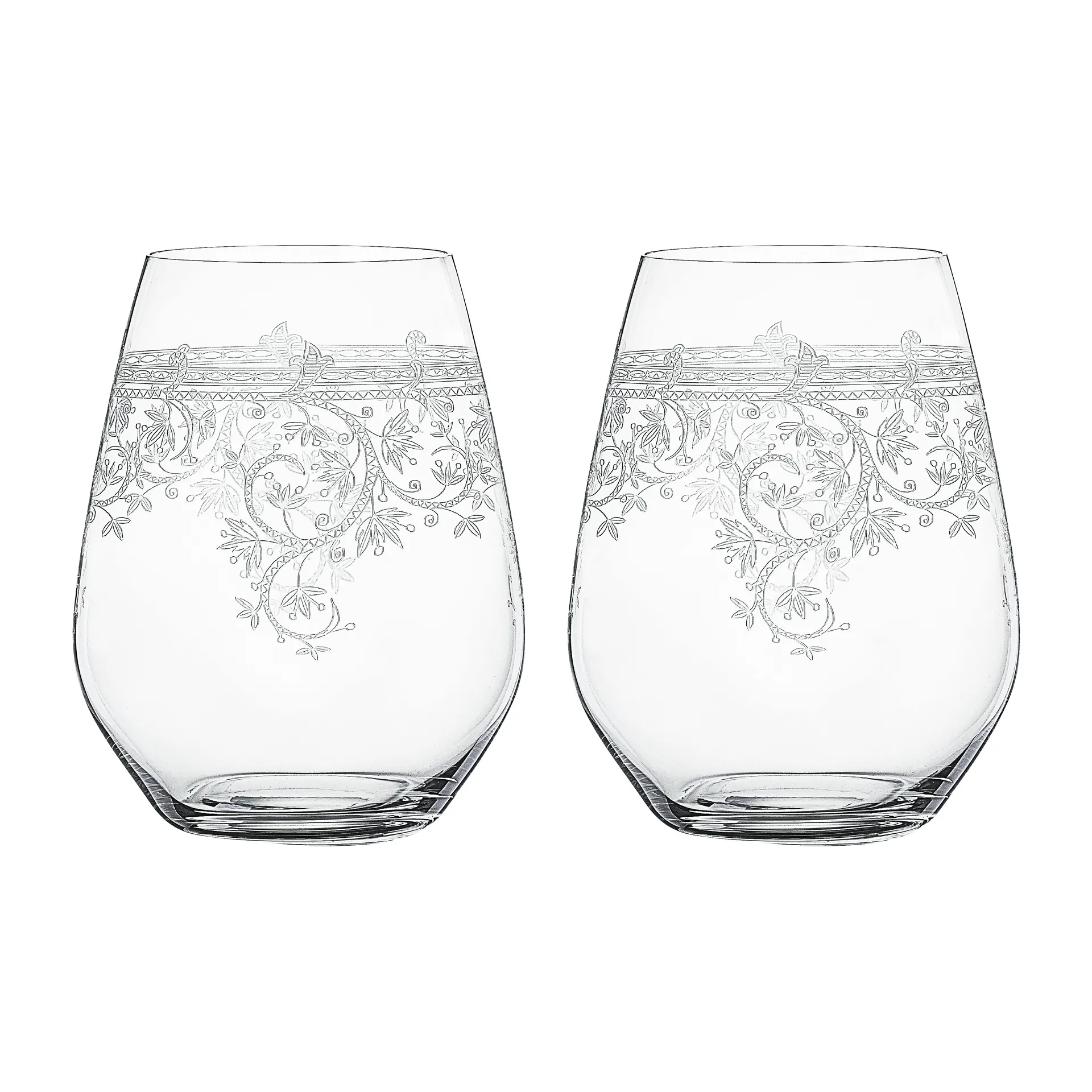 Arabesque szklanki typu tumbler 460 ml, 2‑pak, Przezroczysty Spiegelau