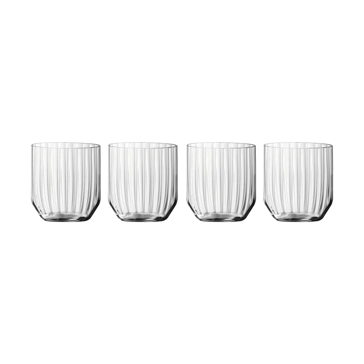 Linear whiskey tumbler 345 ml szklanki 4‑pak - Jasny - Spiegelau