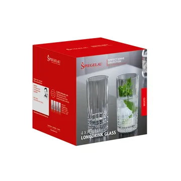 Perfect Serve szklanki do long drinków 350 ml, 4‑pak - przezroczysty - Spiegelau