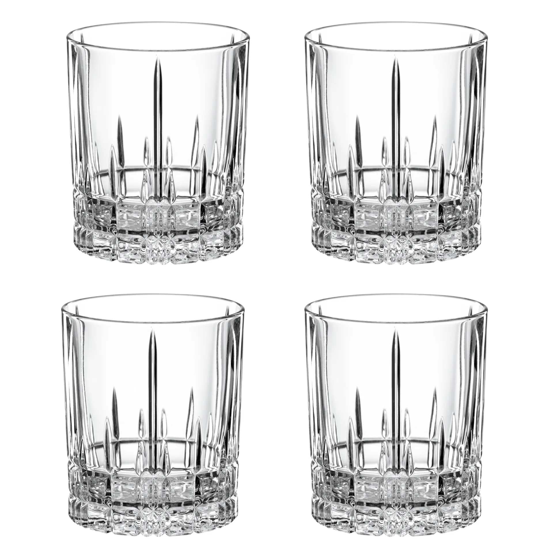 Perfect Serve szklanki do whisky DOF 370 ml, 4‑pak, przezroczysty Spiegelau