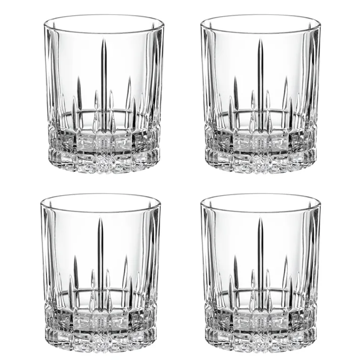 Perfect Serve szklanki do whisky DOF 370 ml, 4‑pak - przezroczysty - Spiegelau